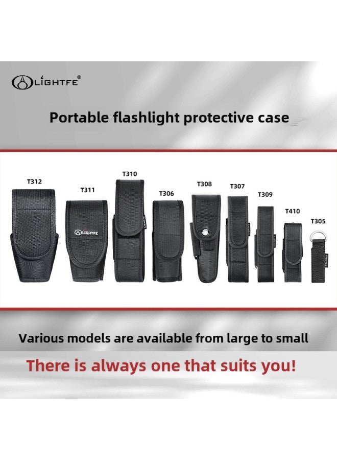 Generic Portable LED Flashlight Sleeve Storage Bag Protective Bag Waist Bag Cloth Cover Nylon Material Elastic Flashlight Sleeve Wholesale-Color:T312 - Image 2