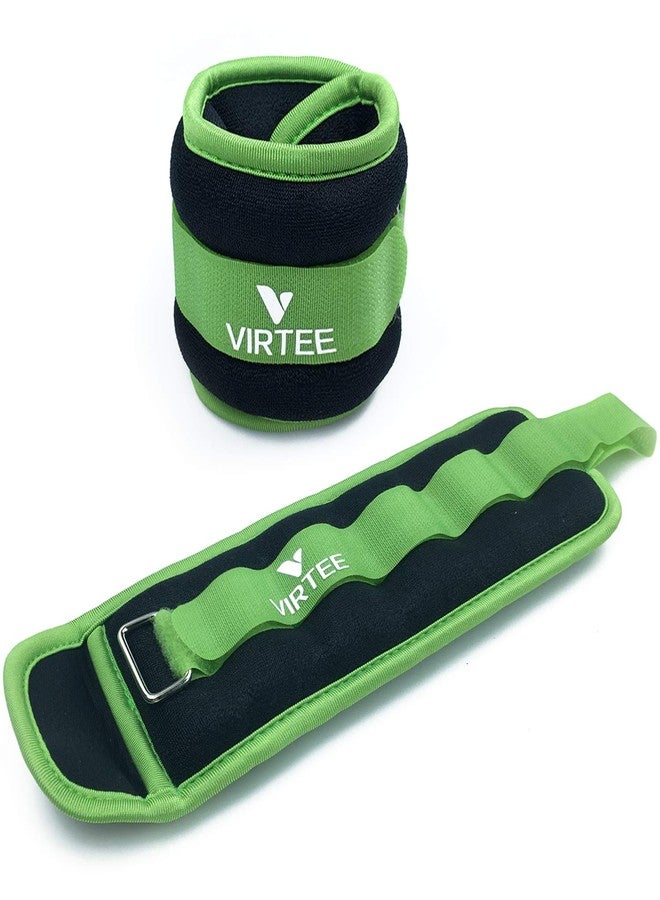 Virtee Ankle/Wrist Weights for Women, Men, Kids - Arm Leg Weights Set with Adjustable Strap - Running, Jogging, Gymnastic, Physical Therapy, Fitness - Choice of 1 lb 2 lbs 3 lbs 4 lbs 6 lbs 8 lbs 10 lbs - Image 1