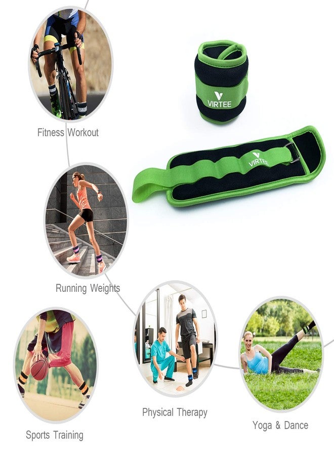 Virtee Ankle/Wrist Weights for Women, Men, Kids - Arm Leg Weights Set with Adjustable Strap - Running, Jogging, Gymnastic, Physical Therapy, Fitness - Choice of 1 lb 2 lbs 3 lbs 4 lbs 6 lbs 8 lbs 10 lbs - Image 3