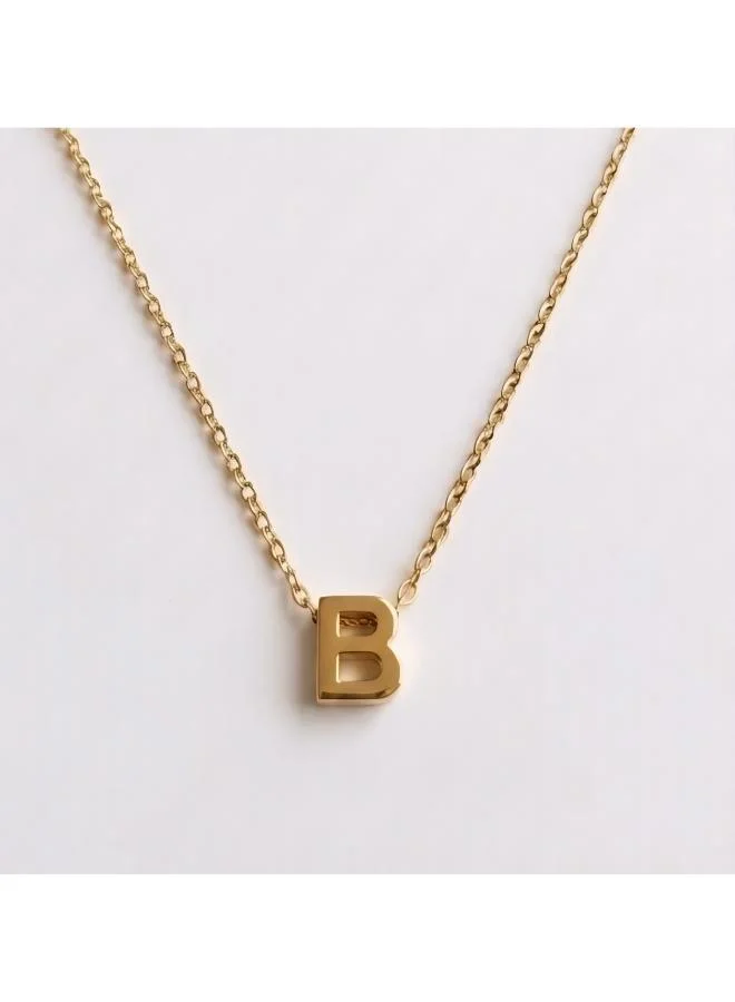 Initial B Pendant Necklace