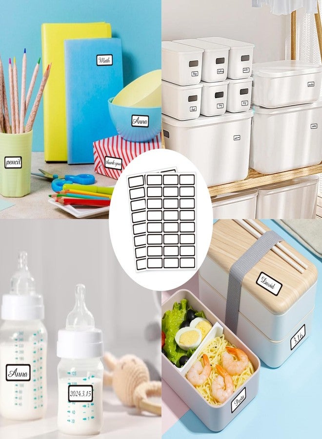 STARLIBOO Removable Labels, Blank Freezer Labels for Food Containers, 1x2 Inch Freezer Stickers/Waterproof Labels/ (Black Border, 360 Labels) - Image 5