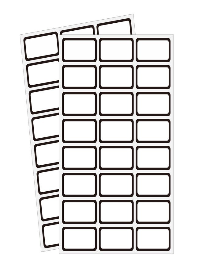 STARLIBOO Removable Labels, Blank Freezer Labels for Food Containers, 1x2 Inch Freezer Stickers/Waterproof Labels/ (Black Border, 360 Labels) - Image 1