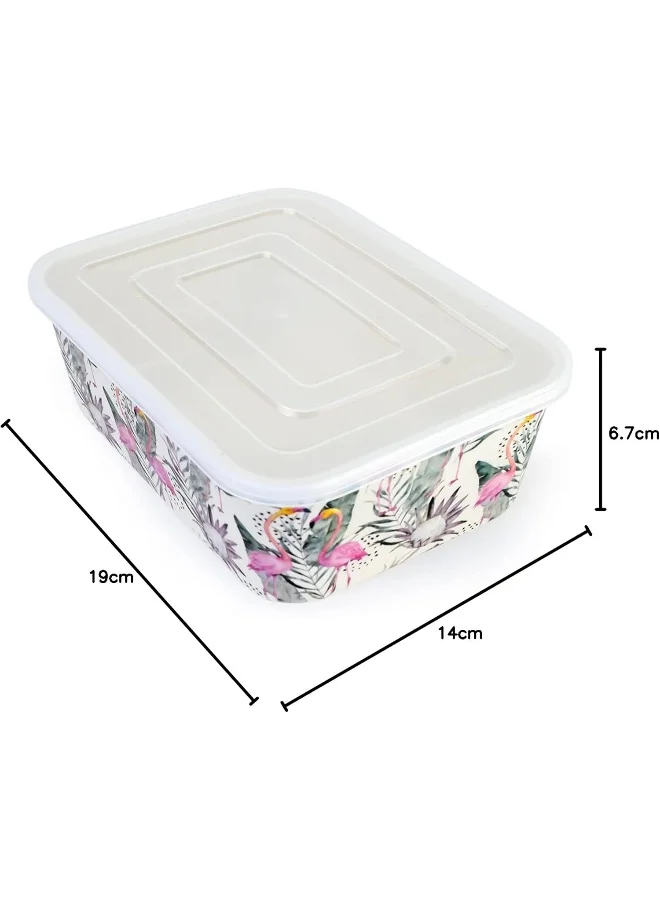 Cuisine Art Florence Eco-Friendly Bamboo Fibre Container – Food Storage Lunchbox, 19x14cm, 800ml