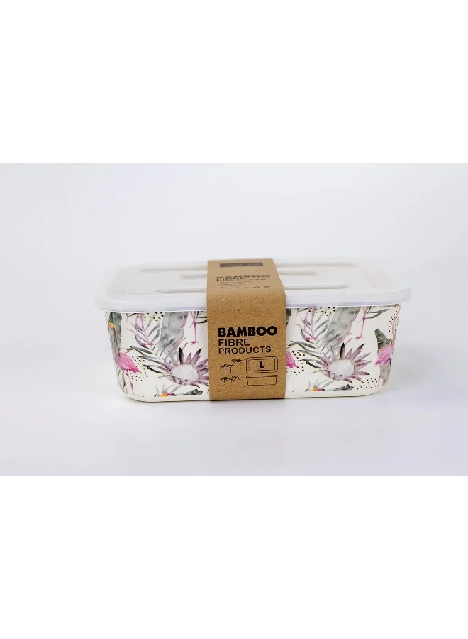 Cuisine Art Florence Eco-Friendly Bamboo Fibre Container – Food Storage Lunchbox, 19x14cm, 800ml