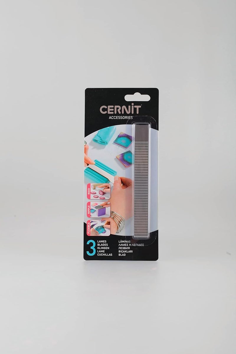 Cernit Slicers Set for Polymer Clay 3 Blades Made in Belgium