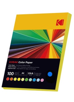 Kodak Color Paper Double Sides A4 (210x297mm) 100 Sheets 80 GSM BRIGHT BLUE  - Image 2