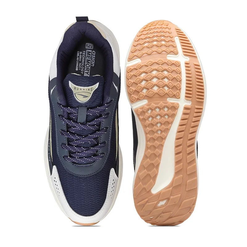 Asian Navy White Beige Running Shoes for Men and Boys