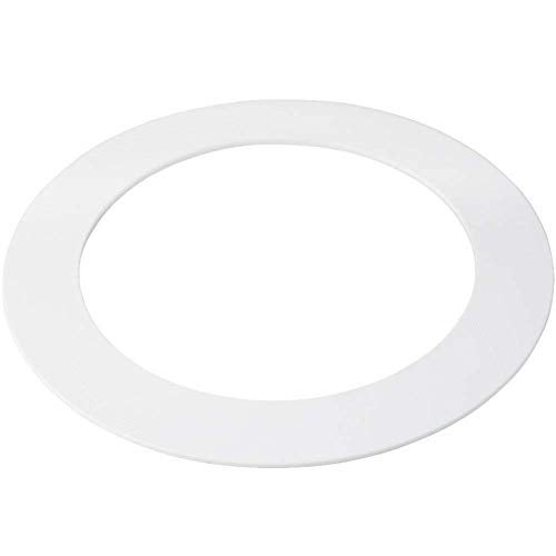 harrrrd 25 Pack Gloss White Goof Trim Ring for 8" Inch Recessed Can Lighting Down Light, Outer Diameter 8.6 Inches, Inner Diameter 6.2 Inches - Image 1