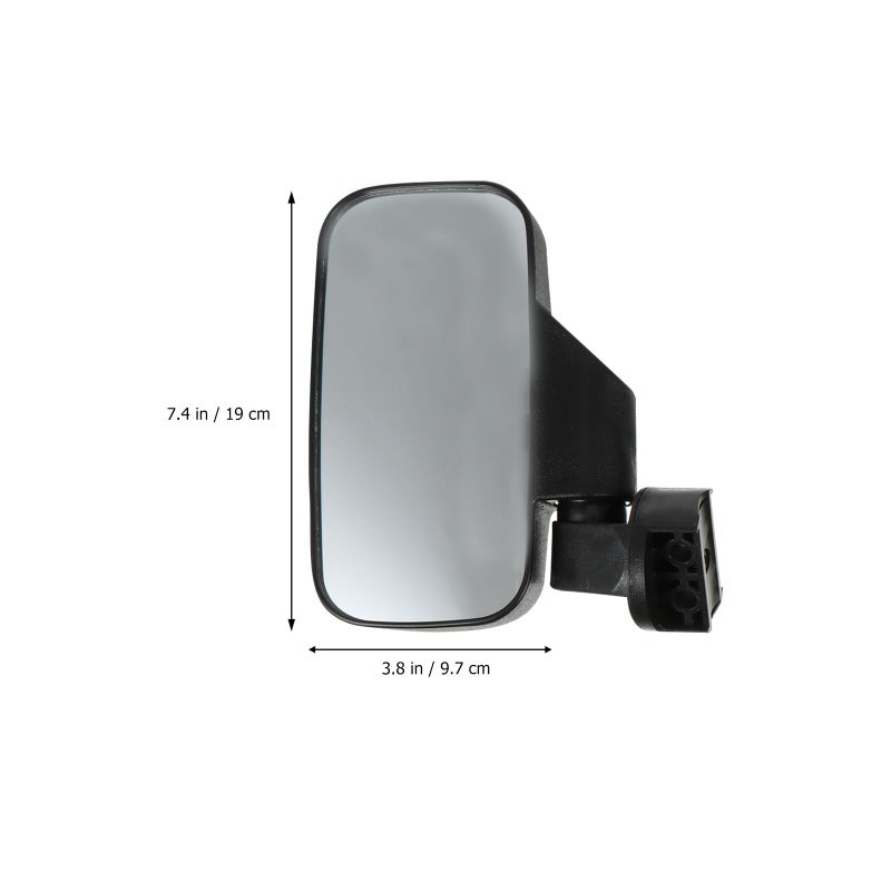 Wide Angle Car Rearview Mirror for Atv Utv Large Field Of View Black - Image 3