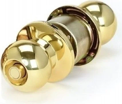Enka Lucky Knob Lock Yellow WC Button Keyless Two-Way Gray 1 Piece