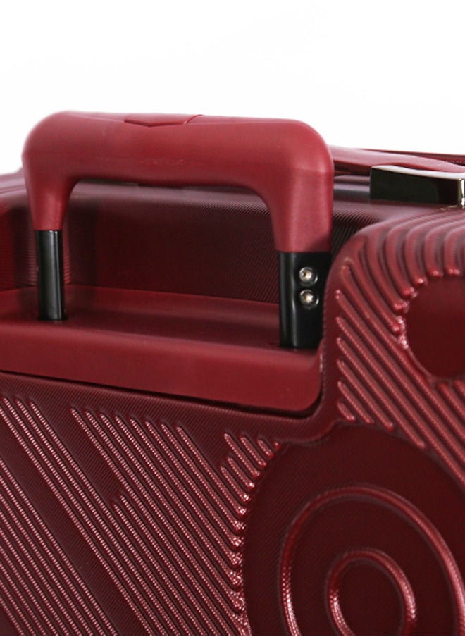 TITAN - Titan 3-Piece Hard Luggage Trolley Set with Cosmetic Bag - Burgundy - Image 1