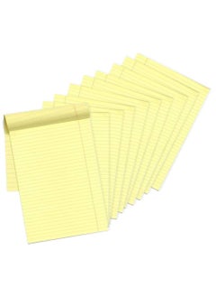 MARKQ A4 Single Line Legal Notebook for School College Office Supplies, Pack of 10, Yellow, 50 Sheets  - Image 1