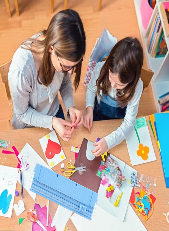 Portable A5 Paper Trimmer 8.7 Inch Cut Length Paper Cutter Scrapbooking Tool Cutting Machine with Side Ruler for Craft Paper Photos Pictures Cards Office Home Supplies - Image 2