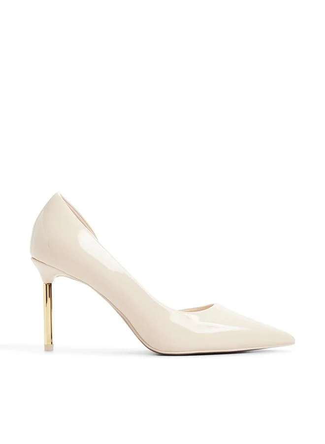 Vionna Ladies White Heeled Shoes