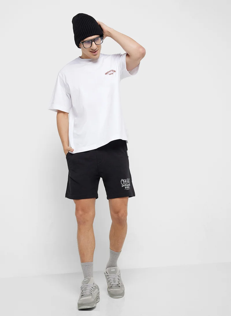 JACK & JONES Jorroxbury Slogan Crew Neck T-Shirt