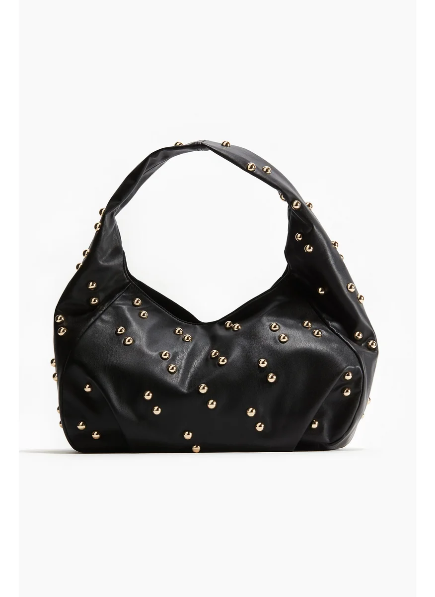 H&M Strud-Decorated Shoulder Bag