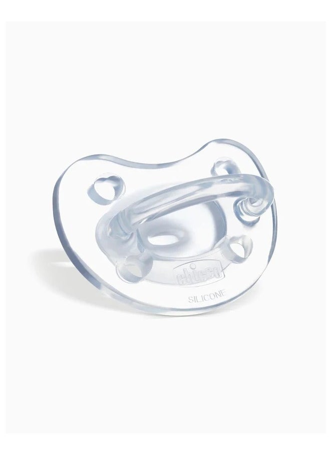 Chicco Chicco Silicone Physio Soft Soother 6-12M - CLEAR  - Image 3