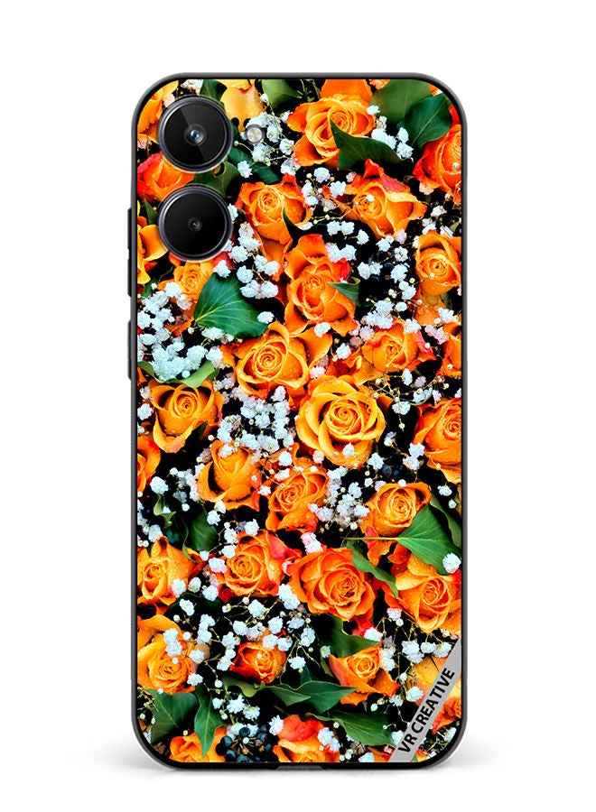 VR CREATIVE Protective Case Cover For Realme 10 Real Flower Design Multicolour - Image 1