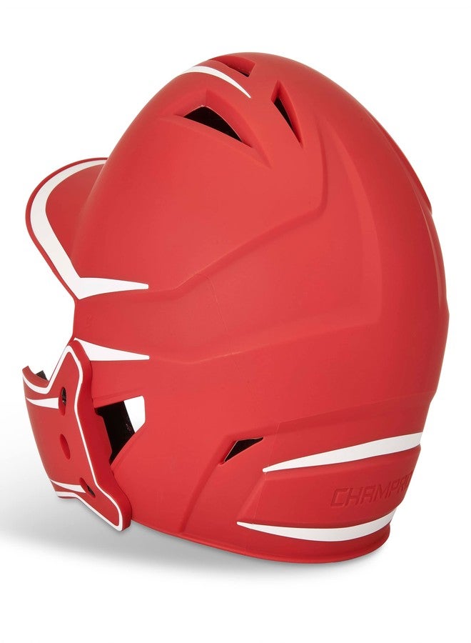 CHAMPRO Hx Legend Plus Baseball Batting Helmet with Reversible Jaw Guard Medium, HXM2JGSCJ - Image 2