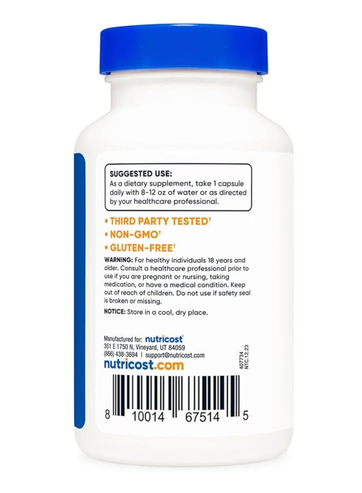 Nutricost 5-HTP Capsules 200mg 120 Caps - Image 4