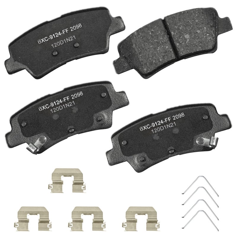 Bendix Premium SBC2098 Ceramic Rear Brake Pads for Hyundai Nexo 20232019 Tucson 20212018 Kia Cadenza 2017 Cadenza 2019 Sportage 20222017 Sportage 2024