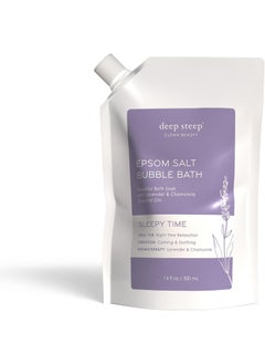 Deep Steep Deep Steep Epsom Salt Bubble Bath 16 Fl Oz Pack of 1 Sleepy Time 