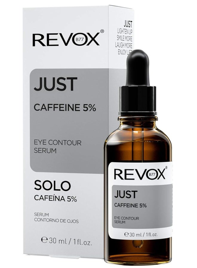 REVOX JUST Caffeine 5% Eye Contour Serum - 30ml - Image 1