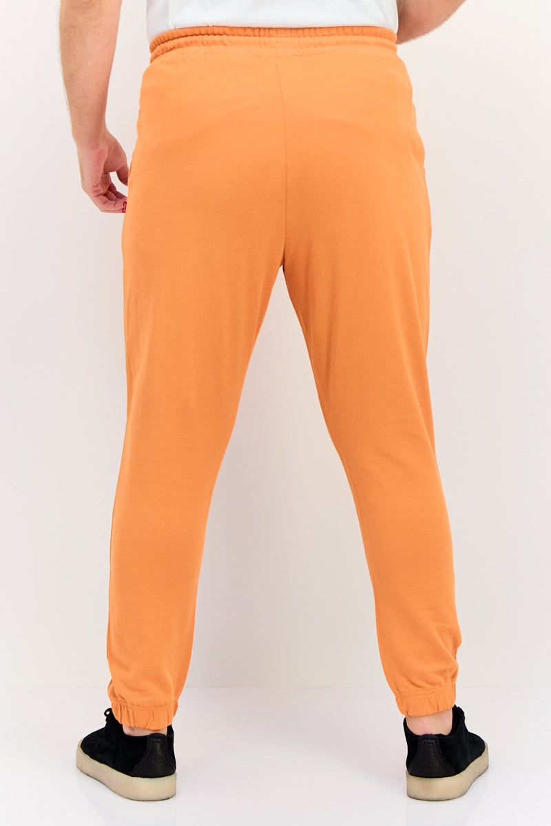 Levi's Men Regular Fit Brand Logo Jogger, Orange - Image 3