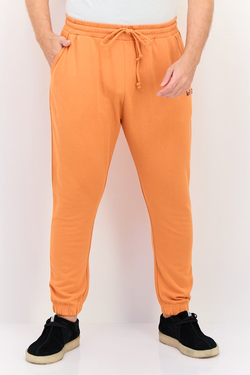 Levi's Men Regular Fit Brand Logo Jogger, Orange - Image 1