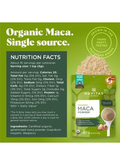 Navitas Organics Navitas Organics Maca Powder, 16 oz. Bag, 90 Servings — Organic, Non-GMO, Low Temp-Dried, Gluten-Free  - Image 2