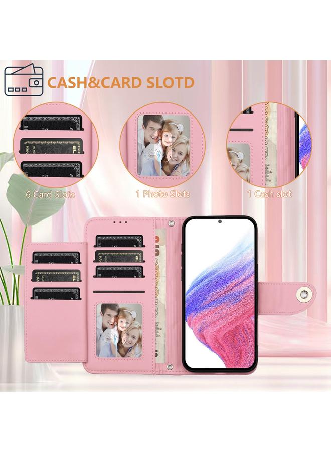 إيروريكس جراب لهاتف vivo Y29S 5G / Y04 4G جراب هاتف جلدي عالمي ذو نسيج معيني مع حبل - Image 4