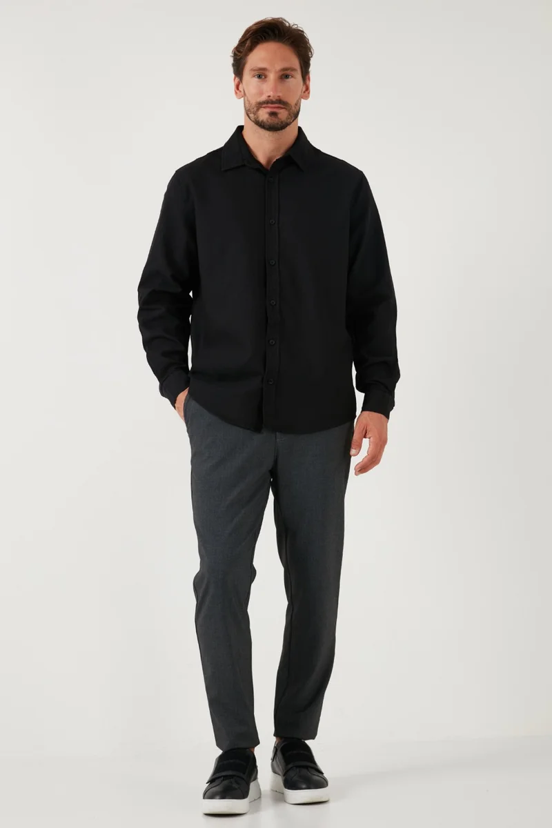 Buratti Stretch Cotton Regular Fit Shirt Men's Shirt CF25W128861