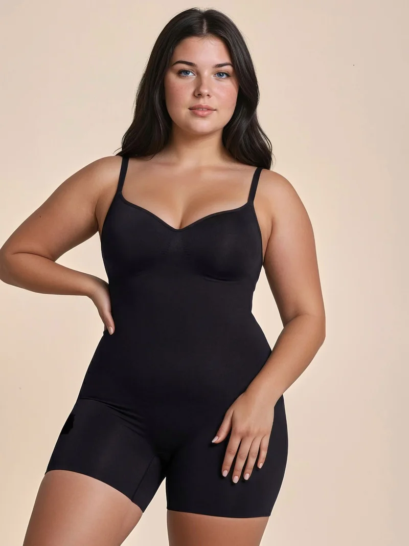 HICCUP Premium Seamless Extra Firm Mid-Thigh Bodysuit Shapewear