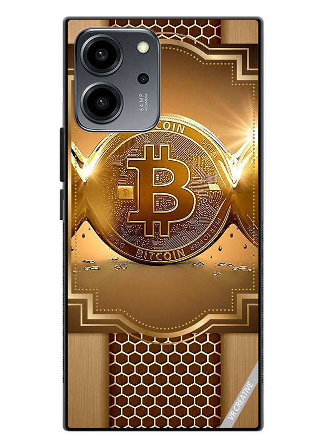 VR CREATIVE Protective Case Cover For Honor 80 SE Royal Bitcoin Design Multicolour - Image 1