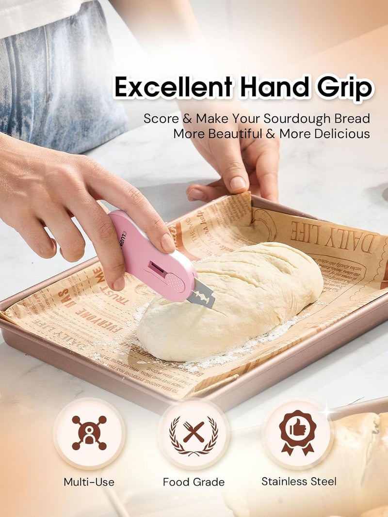 CLUEAPOP Bread Lame Dough Scoring Tool, Professional Extractable & Magnetic Sourdough Scoring Tool for Sourdough Bread Baking & Bread Making Tools,Perfect Bread Scoring Tool - Image 3