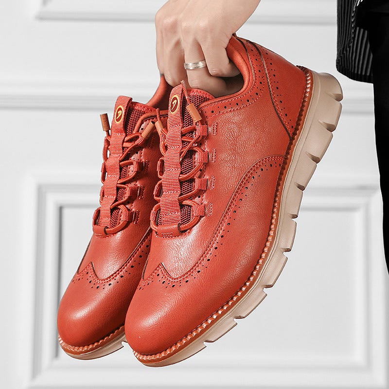 Large Size Men'S Leather Shoes Men'S Shoes Men'S Casual Leather Shoes Independent Station Large Size Men'S Shoes - Image 5
