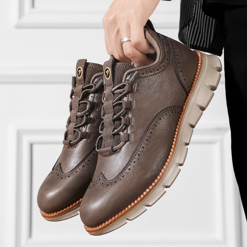 Large Size Men'S Leather Shoes Men'S Shoes Men'S Casual Leather Shoes Independent Station Large Size Men'S Shoes - Image 2