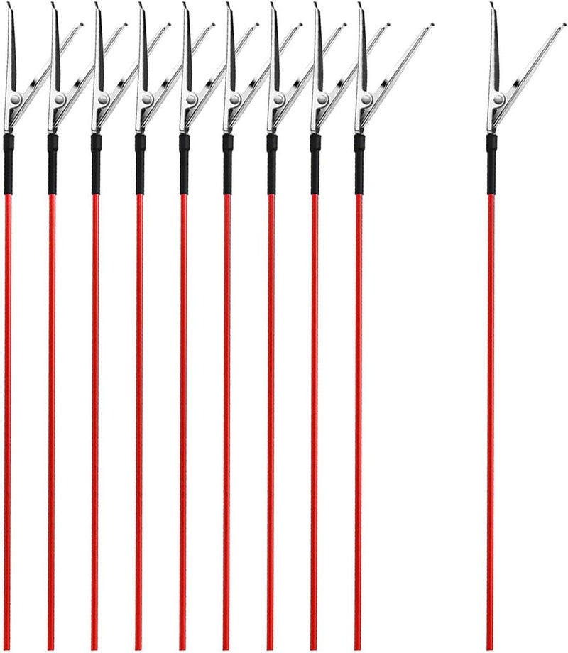 Model Painting Clips 10-Pack, Metal Crocodile Clip Sticks for Hobby Tools, Adjustable Clamping Force, Heat Resistant, 19.5cm (7.7 inch) - Image 1