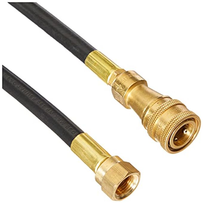 Mr. Heater Big/Tough Buddy 12-Feet RV Hose, Quick Connect x 3/8-Inch Female Flare Thread - Image 1