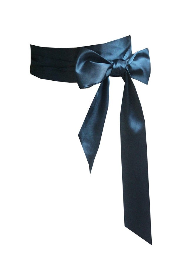 Nania Wedding satin sash belt for special occasion dress bridal sash (Dark teal) - Image 1