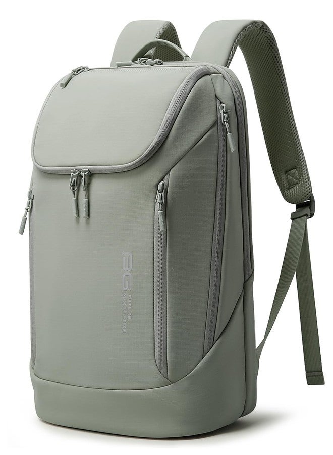 بانجي حقيبة ظهر بانج كوميوت تتسع لجهاز كمبيوتر محمول بحجم 15.6 بوصة، حقيبة ظهر معتمدة للسفر الجوي للرجال والنساء، رمادية، كبيرة، أنيقة - Image 1