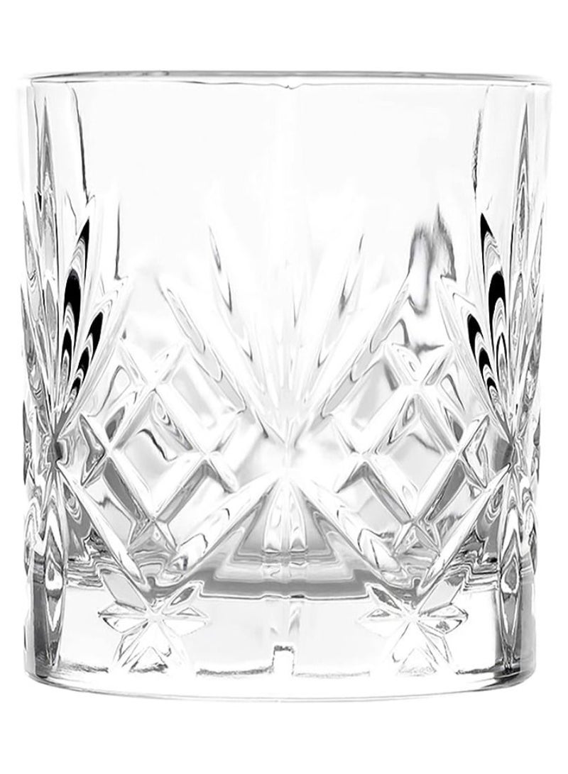Vitacelli Italian Premium Old Fashioned Crystal Glass Set 2, 225 ML, Transparent - Image 3