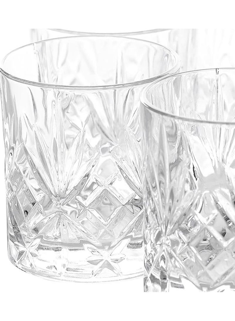 Vitacelli Italian Premium Old Fashioned Crystal Glass Set 2, 225 ML, Transparent - Image 1