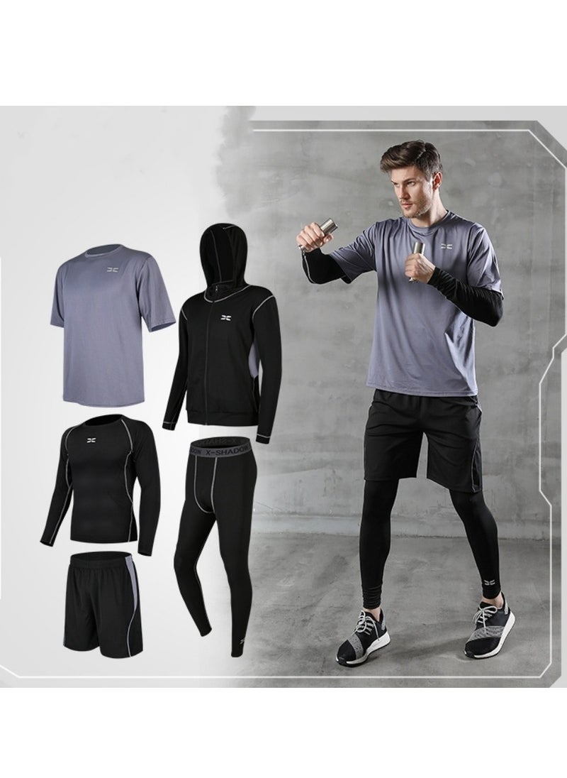 KUYING - Men's Fitness Suit Sportswear Quick Drying Set - Image 1