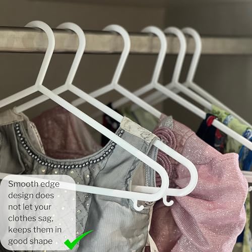 Mahaware Wardrobe Polypropylene Hanger, Pack of 6, White l Cloth Hanger l Dress Hangers l Hanger for Clothes Hanging - Image 3