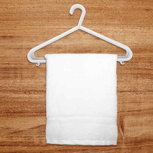 Mahaware Wardrobe Polypropylene Hanger, Pack of 6, White l Cloth Hanger l Dress Hangers l Hanger for Clothes Hanging - Image 2