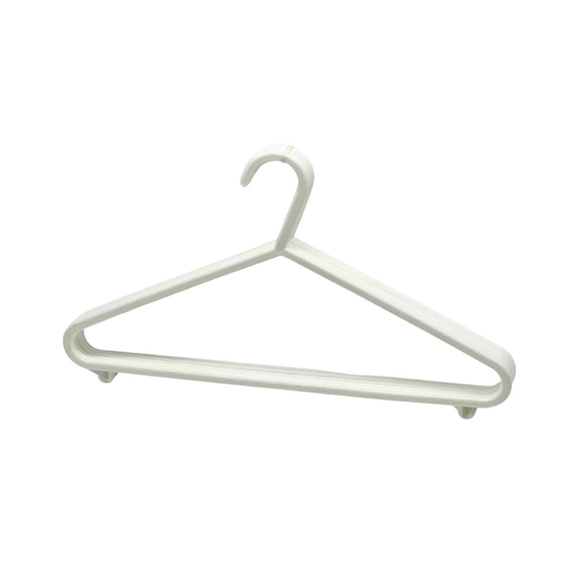 Mahaware Wardrobe Polypropylene Hanger, Pack of 6, White l Cloth Hanger l Dress Hangers l Hanger for Clothes Hanging - Image 5