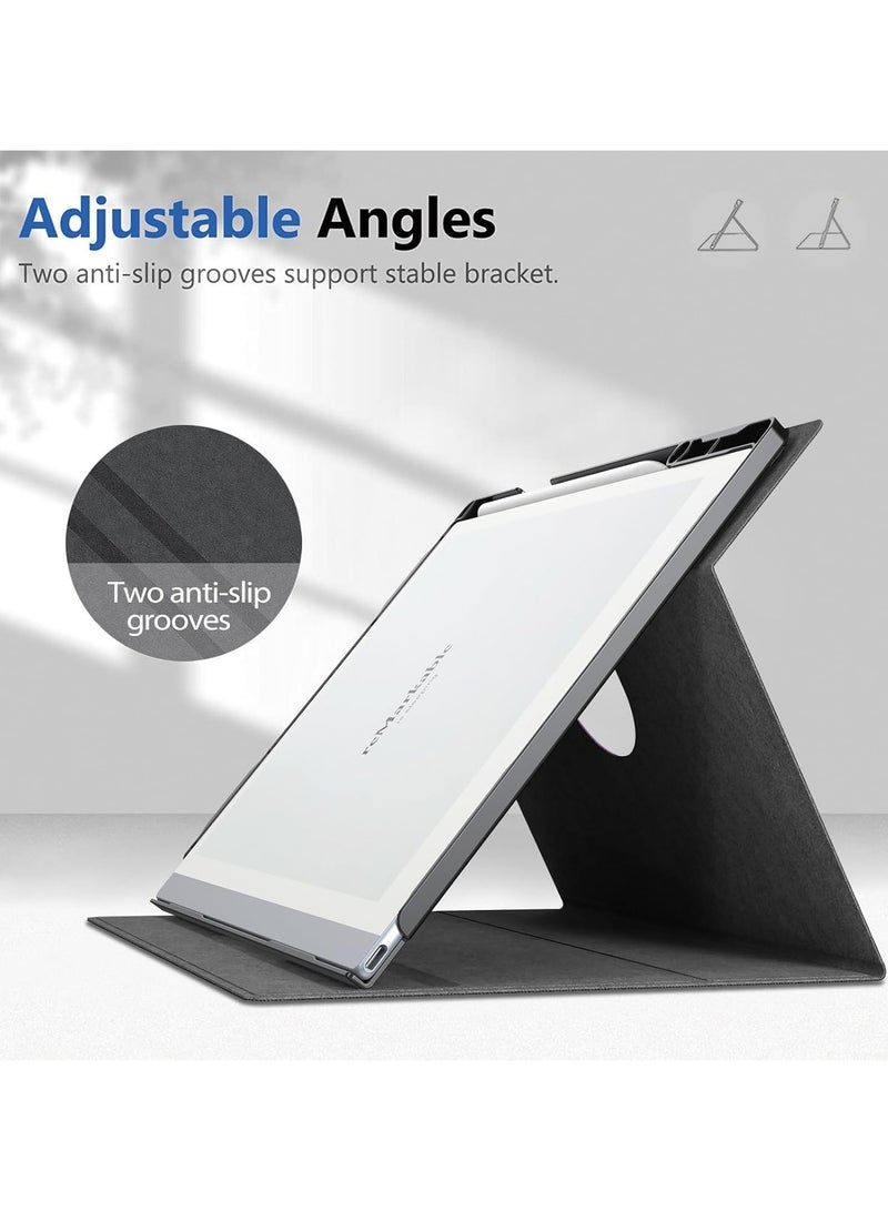Case Compatible with Remarkable Paper Pro 11.8 inch 2024 - Multi-Viewing Adjustable Folding Book Folio Cover with Built-in Pen Holder for Remarkable Paper Pro 11.8 - Image 2