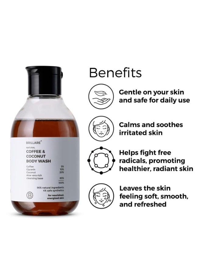 BRILLARE Coffee & Coconut Body Wash for Energized & Moisturised Skin  - Image 5