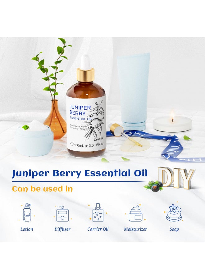 HIQILI HIQILI Juniper Berry Essential Oil,100% Pure Natural Undiluted Premium - 3.38 Fl Oz  - Image 5